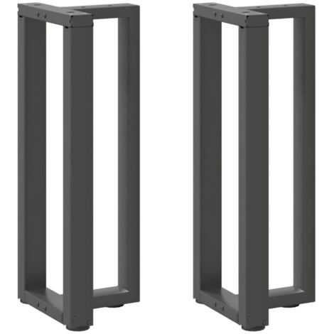 Console Table Legs T-Shaped 2 pcs Anthracite 38x25x(72-73) cm Steel vidaXL