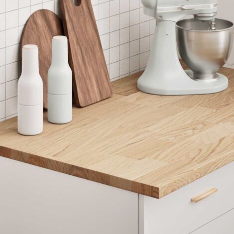 Kitchen Worktop 100x63.5x2.7 cm Solid Wood Oak Rectangular vidaXL