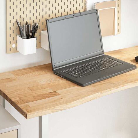 Desk Top Untreated 140x60x2.5 cm Solid Wood Oak Rectangular vidaXL (1/5)