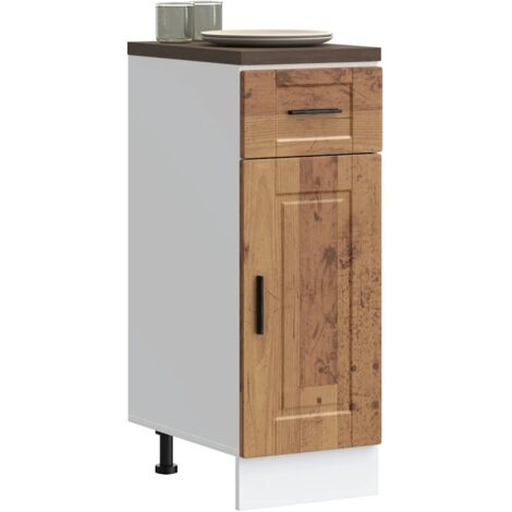 Kitchen Base Cabinet Porto Old Wood Engineered Wood vidaXL