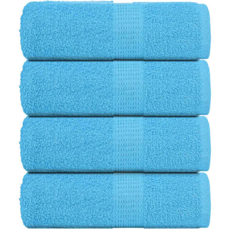 Guest Towels 4 pcs Turquoise 30x50 cm 360 gsm 100% Cotton vidaXL