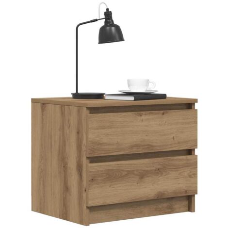 Bedside Cabinet Artisan Oak 50x40x43.5 cm Engineered Wood vidaXL (1/5)