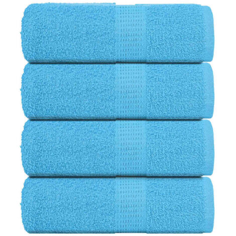 Wash Towels 4 pcs FROGN Turquoise 30x30 cm 100% Cotton vidaXL