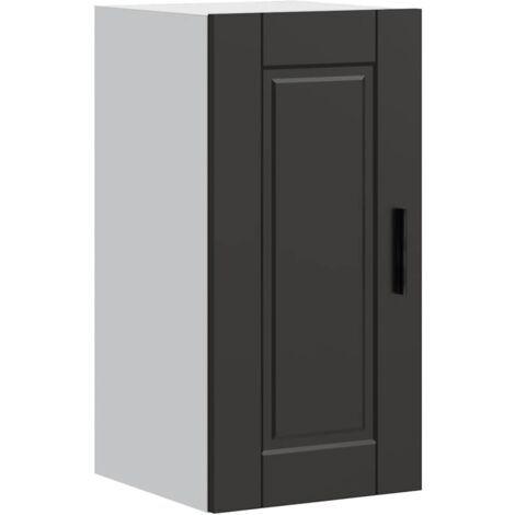 Kitchen Wall Cabinet Porto Black Engineered Wood vidaXL