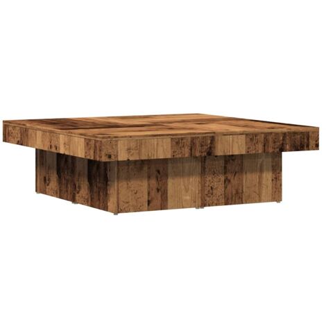 Coffee Table Old Wood 90x90x28 cm Engineered Wood vidaXL