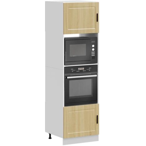 Oven Cabinets 2 pcs Porto Sonoma Oak Engineered Wood vidaXL