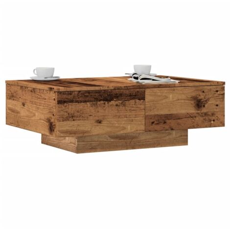 Coffee Table Old Wood 90x60x31 cm Engineered Wood vidaXL
