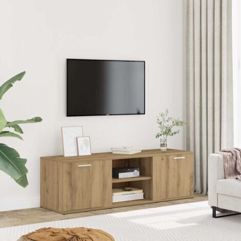 TV Cabinet Artisan Oak 120x34x37 cm Engineered Wood vidaXL (1/5)