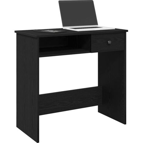 Desk Black 80x40x75 cm Engineered Wood vidaXL