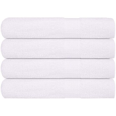 Towels 4 pcs White 100x200 cm 360 gsm 100% Cotton vidaXL
