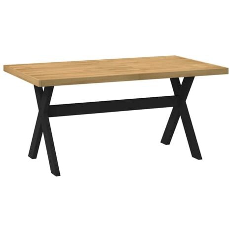 Dining Table NOAIN X-Shaped Legs 160x90x75 cm Solid Wood Pine vidaXL