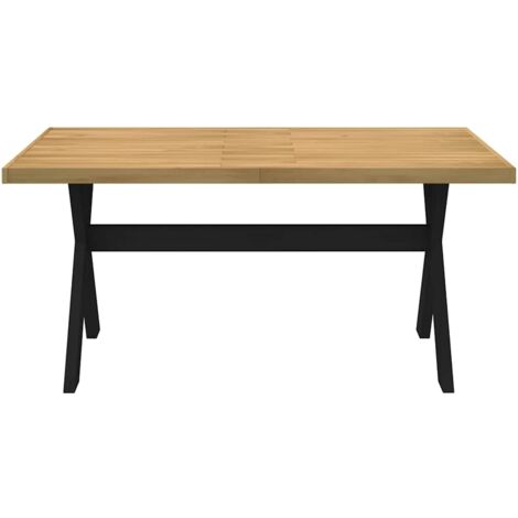 Dining Table NOAIN X-Shaped Legs 160x90x75 cm Solid Wood Pine vidaXL