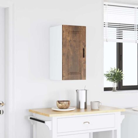 Kitchen Wall Cabinet Porto Smoked Oak Engineered Wood vidaXL