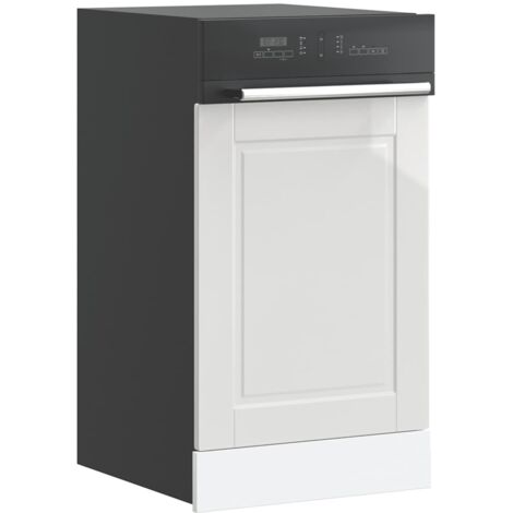 Dishwasher Panel Porto High Gloss White 45x1,5x67 cm Engineered Wood vidaXL