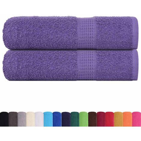 Shower Towels 2 pcs Purple 70x140 cm 360 gsm 100% Cotton vidaXL