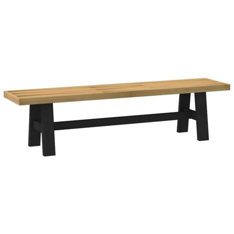 Dining Bench NOAIN A-Shaped Legs 180x40x45 cm Solid Wood Pine vidaXL