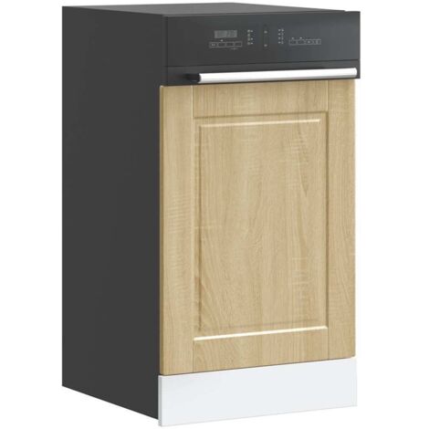 Dishwasher Panel Porto Sonoma Oak 45x1,5x67 cm Engineered Wood vidaXL