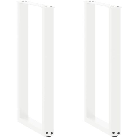 Console Table Legs U-Shaped 2 pcs White 38x(72-73) cm Steel vidaXL (1/5)