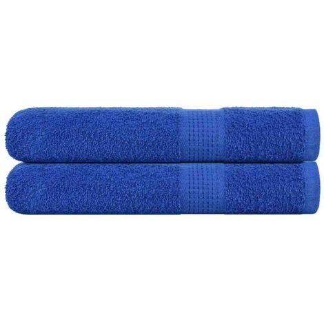 Sauna Towels 2 pcs Blue 80x200 cm 360 gsm 100% Cotton vidaXL