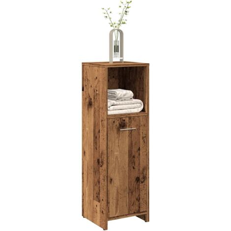 Bathroom Cabinet Old Wood 30x30x95 cm Engineered Wood vidaXL