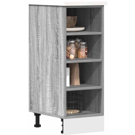 Bottom Cabinet Riga Grey Sonoma 30x44.5x81.5 cm Engineered Wood vidaXL