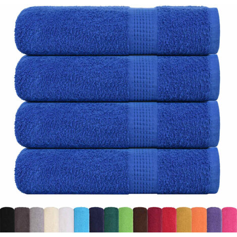 Hand Towels 4 pcs Blue 50x100 cm 360 gsm 100% Cotton vidaXL