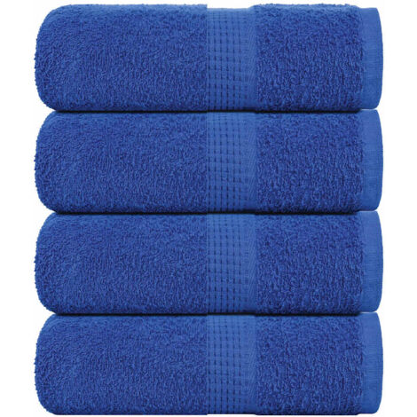 Wash Towels 4 pcs FROGN Blue 30x30 cm 100% Cotton vidaXL