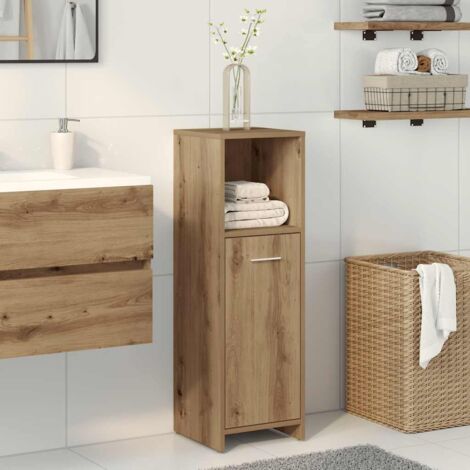 Bathroom Cabinet Artisan Oak 30x30x95 cm Engineered Wood vidaXL