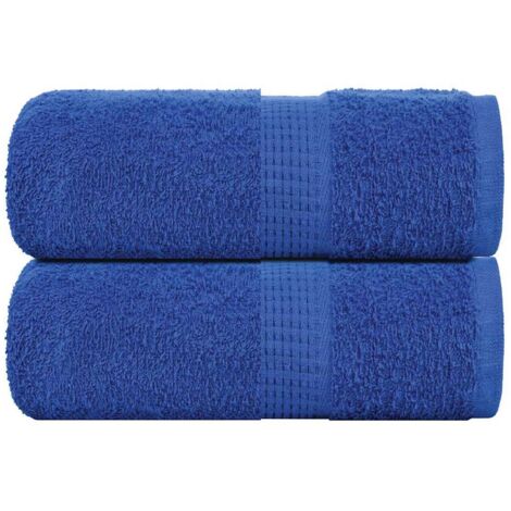Guest Towels 2 pcs Blue 30x50 cm 360 gsm 100% Cotton vidaXL