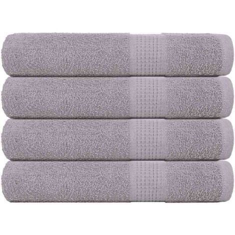 Sauna Towels 4 pcs Grey 80x200 cm 360 gsm 100% Cotton vidaXL