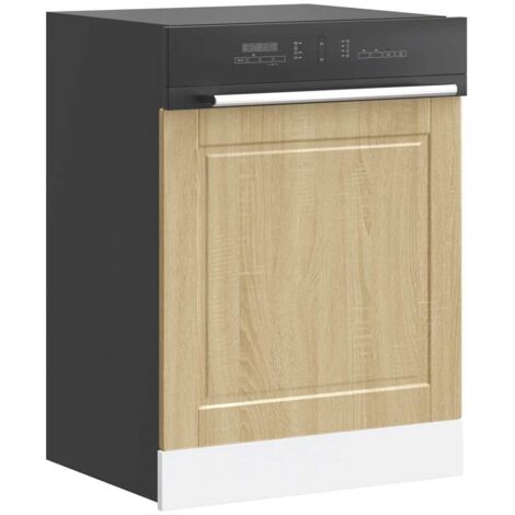 Dishwasher Panel Porto Sonoma Oak 60x1.5x67 cm Engineered Wood vidaXL