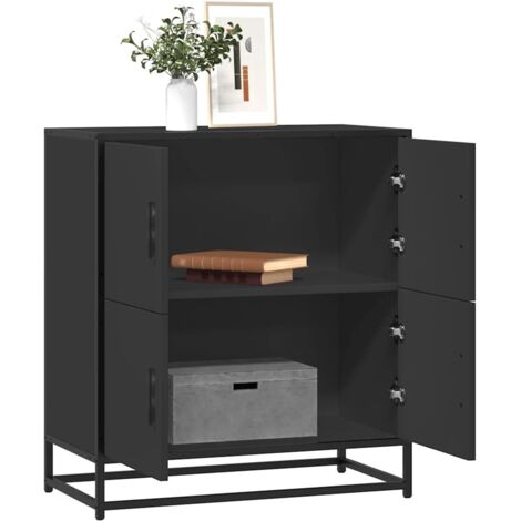 Sideboard Black 68x35x76 cm Engineered Wood vidaXL (1/5)