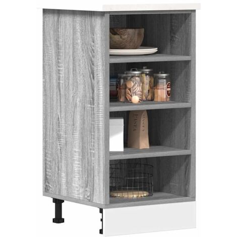 Bottom Cabinet Riga Grey Sonoma 40x44.5x81.5 cm Engineered Wood vidaXL
