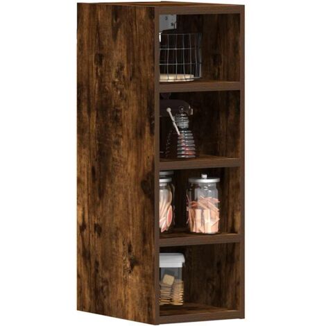 Hanging Cabinet Riga Smoked Oak 20x29.5x60 cm Engineered Wood vidaXL