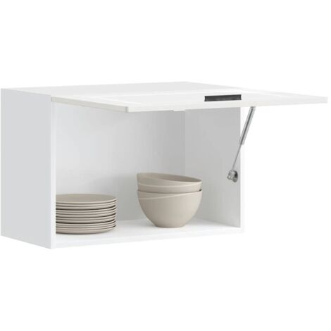 Kitchen Wall Cabinet Porto High Gloss White Engineered Wood vidaXL