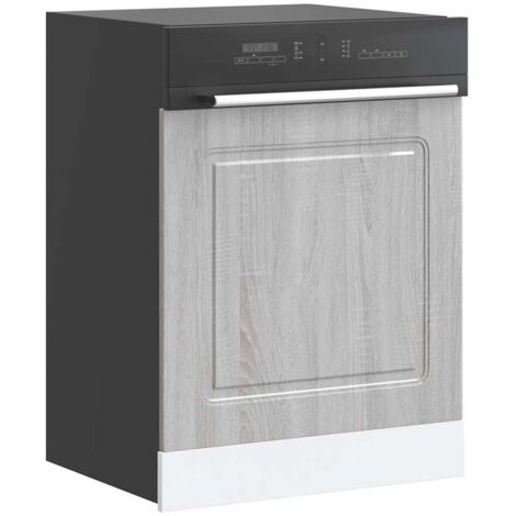 Dishwasher Panel Kalmar Grey Sonoma 60x1.5x67 cm Engineered Wood vidaXL (1/5)