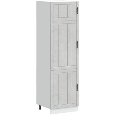 Kitchen Cupboard Lucca Concrete Grey Engineered Wood vidaXL