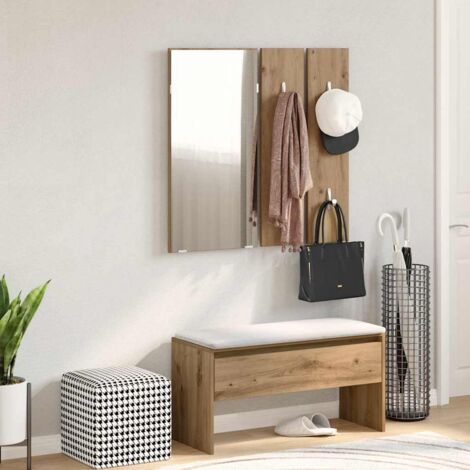 Hallway Furniture Set Artisan Oak Engineered Wood vidaXL