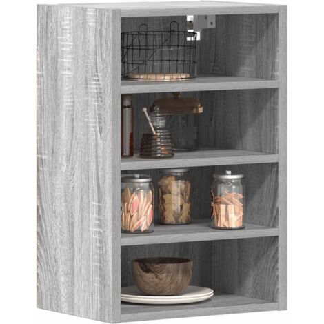 Hanging Cabinet Riga Grey Sonoma 40x29.5x60 cm Engineered Wood vidaXL