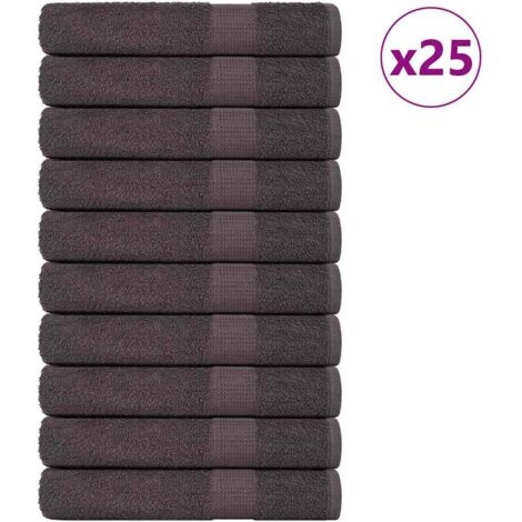 Sauna Towels 25 pcs Anthracite 80x200 cm 360 gsm 100% Cotton vidaXL