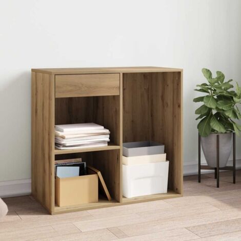 Cosmetic Cabinet Artisan Oak 80x40x75 cm Engineered Wood vidaXL (1/5)