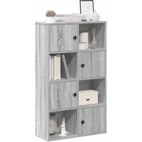 Bookcase Grey Sonoma 60x24x101.5 cm Engineered Wood vidaXL (1/5)