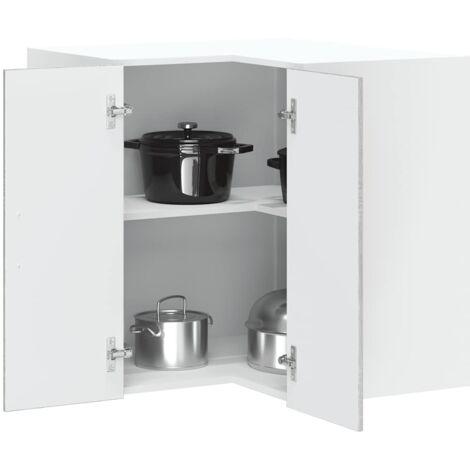 Kitchen Wall Corner Cabinet Kalmar Grey Sonoma Engineered Wood vidaXL (1/5)