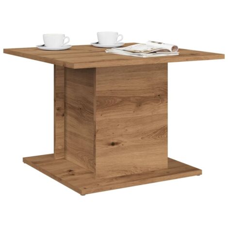 Coffee Table Artisan Oak 55.5x55.5x40 cm Engineered Wood vidaXL
