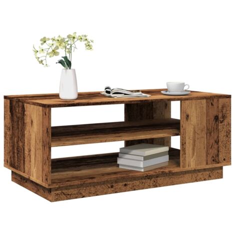 Coffee Table Old Wood 102x55x43 cm Engineered Wood vidaXL