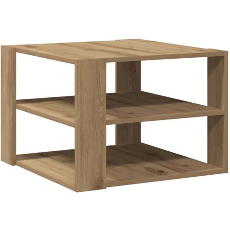 Coffee Table Artisan Oak 58x58x40 cm Engineered Wood vidaXL