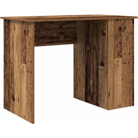 Desk Old Wood 100x55x75 cm Engineered Wood vidaXL