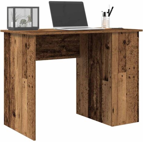 Desk Old Wood 100x55x75 cm Engineered Wood vidaXL
