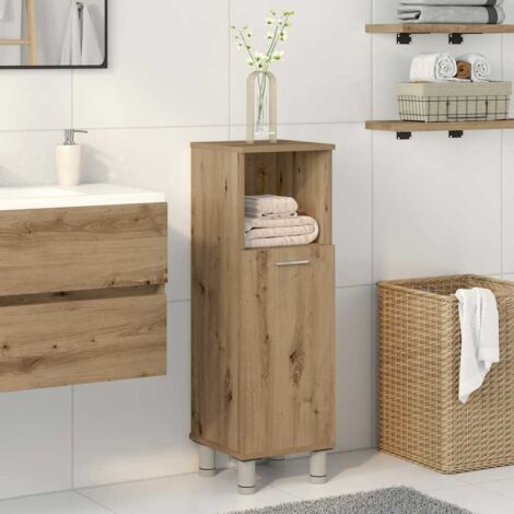 Bathroom Cabinet Artisan Oak 30x30x95 cm Engineered Wood vidaXL (1/5)