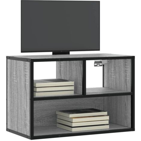 TV Cabinet Grey Sonoma 60x31x39.5 cm Engineered Wood and Metal vidaXL (1/5)